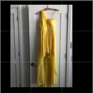 Yellow Aiden Mattox dress